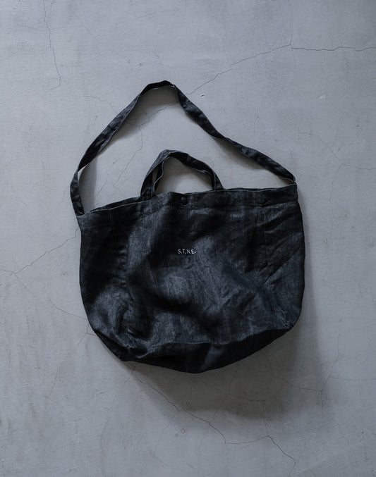orSlow×S.T,N.E. Shoulder Bag Black(Herringbone)